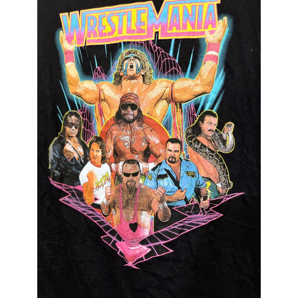 GUC Men's WWE Wrestlemania T-shirt Size M Black - Picture 4 of 5